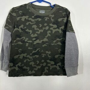 Jumping Beans Camouflage Double Sleeve Softest Tee Kids Size 3T Boys Long Sleeve
